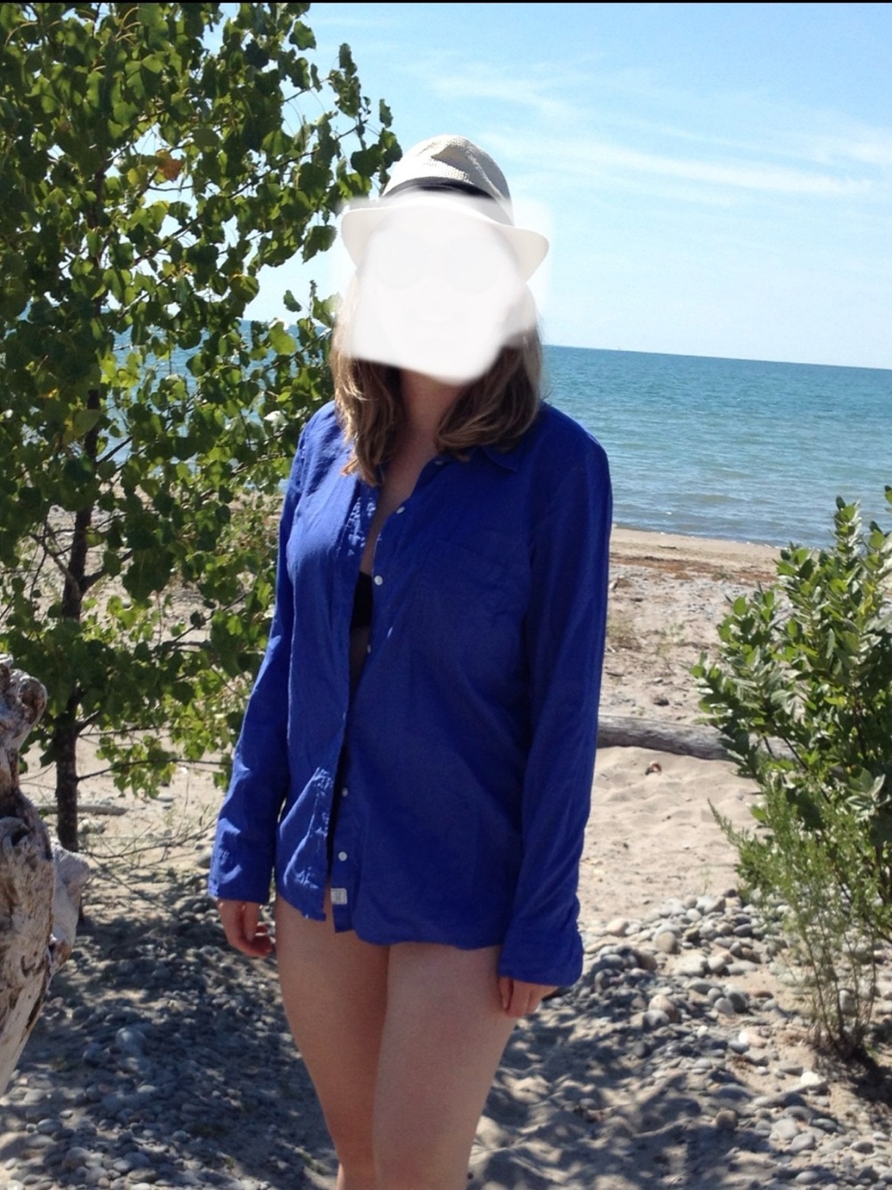 Gap fitted boyfriend shirt 100% cotton